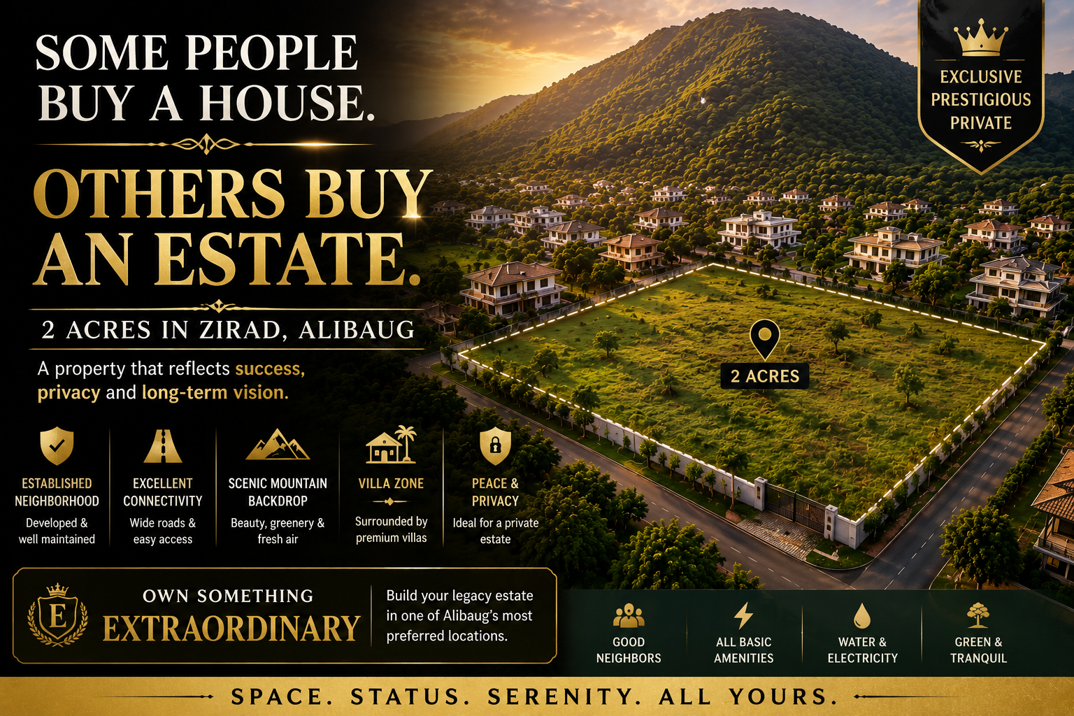 Neighborhood and natural surroundings near Zirad Alibaug land for sale
