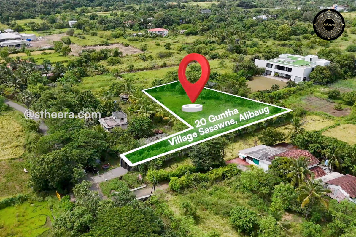 20 guntha land for sale in Village Sasawne, Alibaug, Stheera Properties contact: stheera.com
